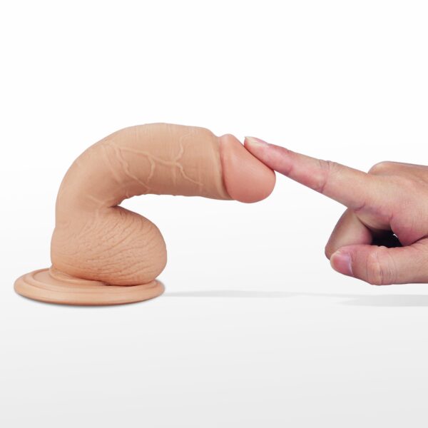 Gruby gumowy penis dildo zabawka sex przyssawka-3