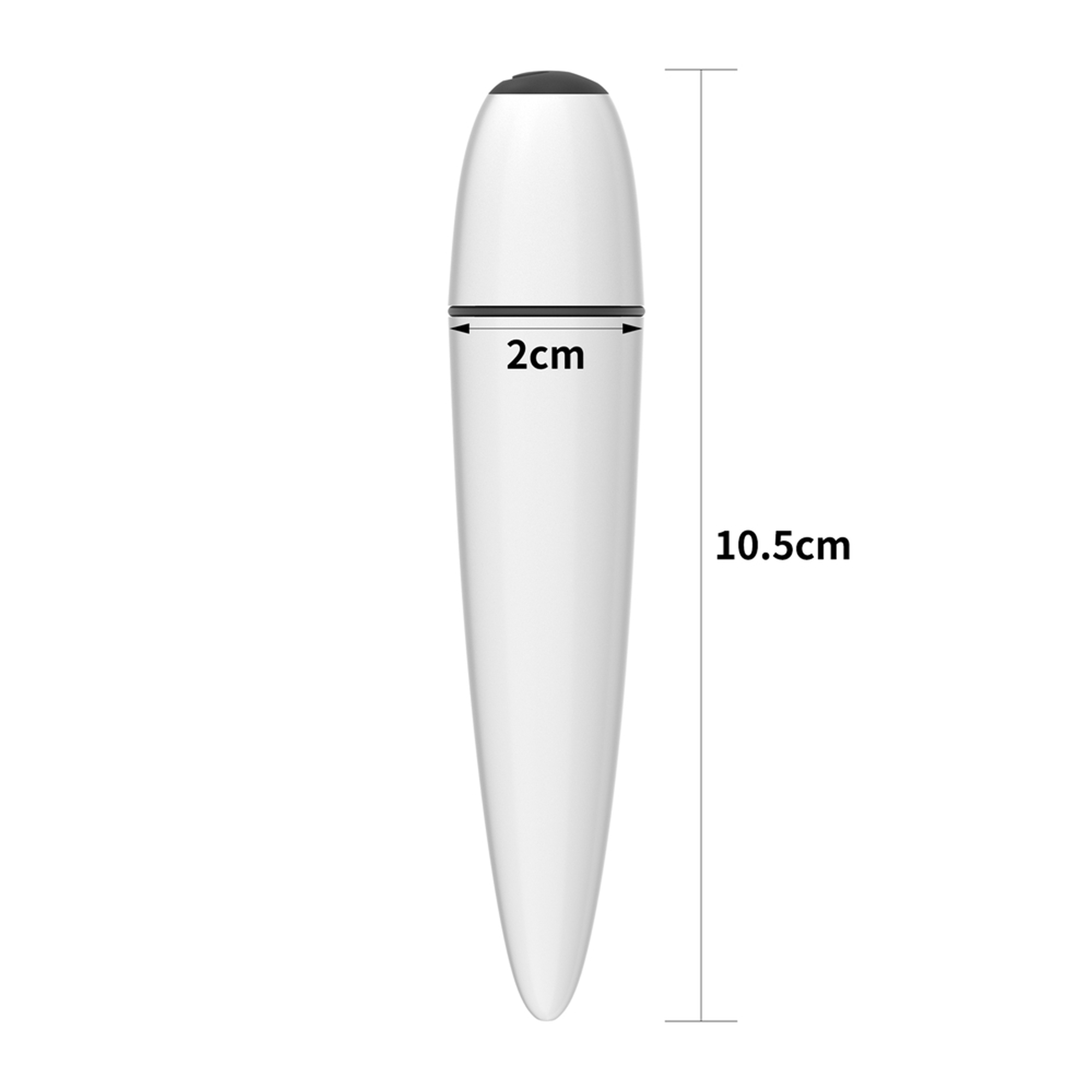 Wodoodporny mały kompaktowy biały wibrator-2