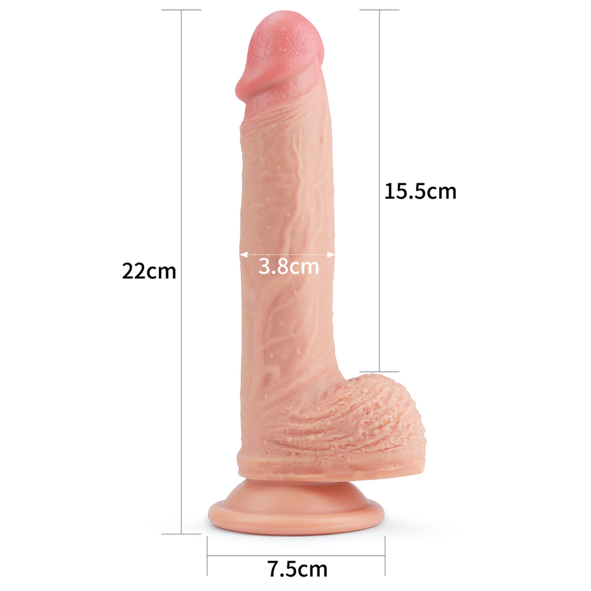 Wielkie dildo realistyczny penis z przyssawką-2