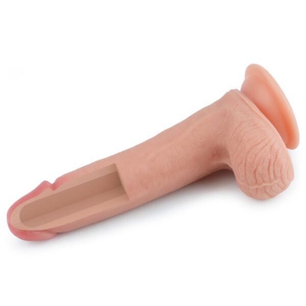 Realistyczne dildo silikonowe z przyssawką 20,5 cm-4