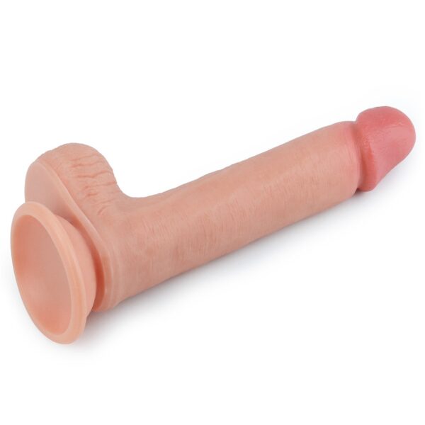 Realistyczne dildo silikonowe z przyssawką 20,5 cm-6