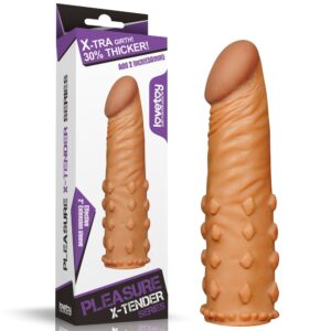 Latynoska nakładka na prącie z wypustkami 17,5 cm-1