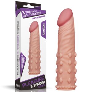 Nakładka z wypustkami na penisa cielista 17,5 cm-1