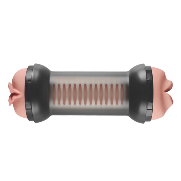 Masturbator z dwoma końcówkami mięciutki 20 cm-6