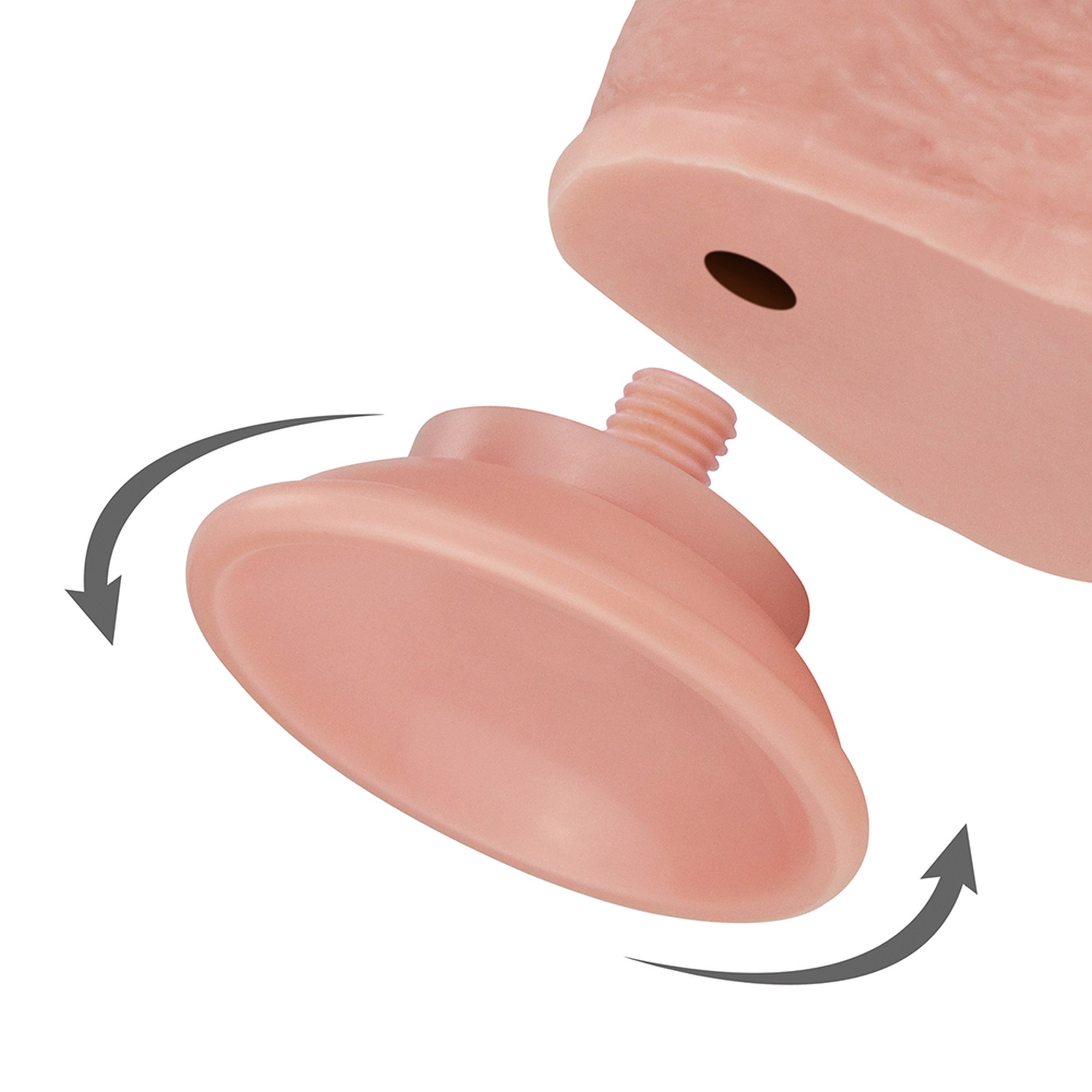Realistyczne dildo z dwuwarstwowego materiału 18cm-2