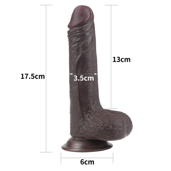Czarny gruby penis z przyssawka żylaste dildo-2