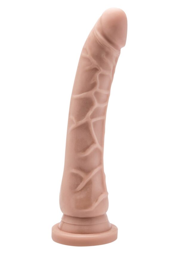 Smukłe zgrabne dildo z żyłami naturalny penis 20cm-1