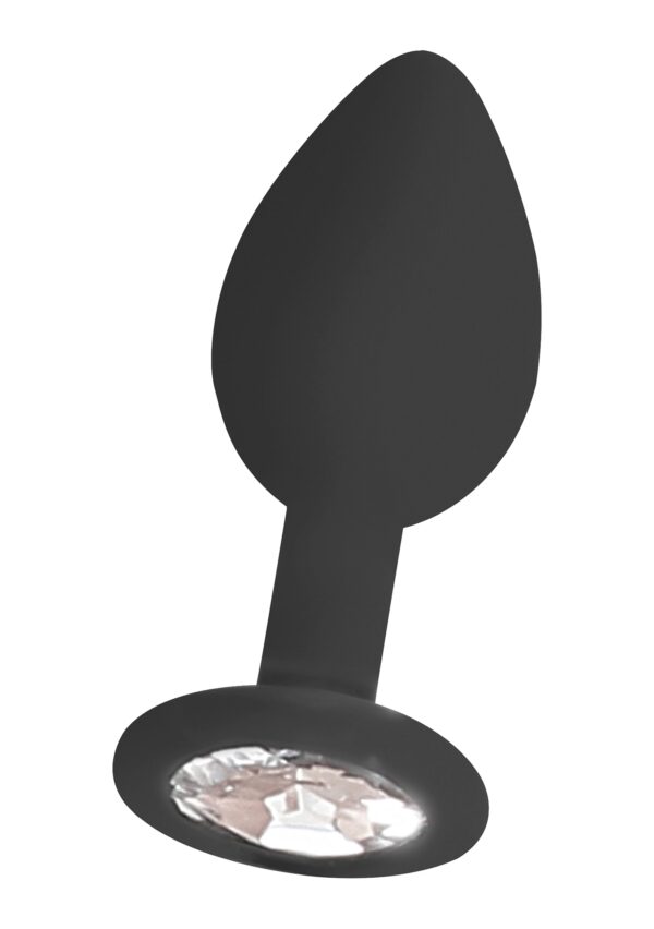Korek analny z kryształkiem plug silikonowy sex-1