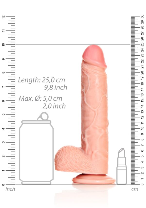 Duży żylasty penis dildo z mocnaą przyssawką 25 cm-7
